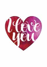 I love Valentines Day Card 4088 created by Cookie Design