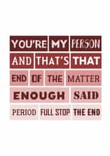 Romantic Love Card For Boyfriend, Girlfriend, Husband, Wife, Partner created by SixElevenCreations