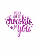 chocolate Female Love & Friendship Card 26445 created by Ruby Wren Designs