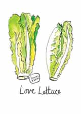 lettuce veggie Valentines Day Card 27864 created by Jelly Armchair