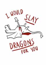 valentines dragons Valentines Day Card 28557 created by Lucy Maggie Designs