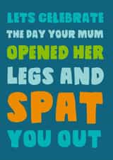 birthday rude Birthday Card 1353 created by Pottsy Prints