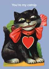 Cat Catnip Valentines Day Card 30085 created by kissmekwik