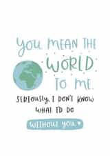 You've got [my] whole world in [your] hands created by Abbie Imagine