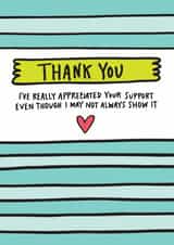 Thank You For Your Support Card created by Angela Chick