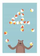 four 4 Birthday Card 5414 created by Roisin Cafferty