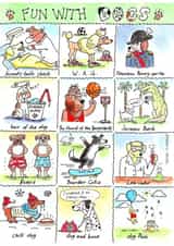 fun dogs Just because Card 7980 created by Helen L Smith