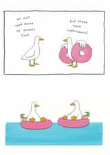 Cute Birthday Card - Ducks - Cupholders created by Redback Cards