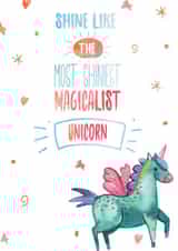 unicorn shine Good Luck Card 7829 created by Hoard Pretty Things