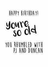 birthday old Birthday Card 7994 created by Little Stars Prints