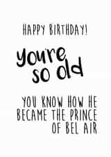 funny humour Birthday Card 7995 created by Little Stars Prints