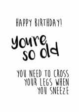 birthday old Birthday Card 7998 created by Little Stars Prints