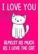 cat valentine Valentines Day Card 7835 created by Doodlecats