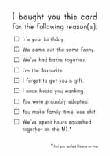 Birthday Sibling Birthday Card 7772 created by JosieOnTheRun