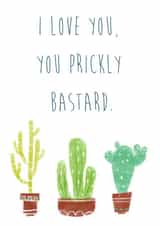 Funny Cactus Succulent Birthday Card created by Anne Berry