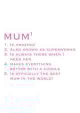 Mum Mummy Mothers Day Card 2810 created by Always Sparkle