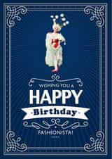 Birthday Fashionista Birthday Card 30410 created by Meany-Bo-Beany