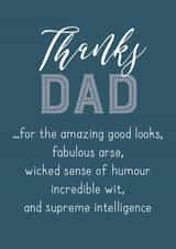 dad thanks Father's Day Card 5081 created by Silly Prints