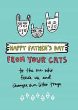 Happy Father's Day From Your Cats Card created by Angela Chick