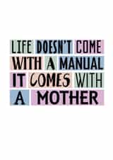 Birthday Card For Mum, Sentimental Mother's Day Card created by SixElevenCreations