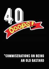 40 rude Birthday Card 8059 created by Filthy Sentiments