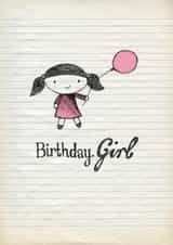 birthday girl Birthday Card 3292 created by Cathy Haworth