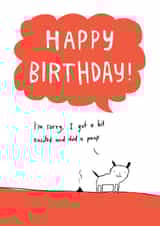 poop dog Birthday Card 25713 created by Sarah Ray