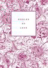 Pretty Floral Anniversary Card / Friendship Card / Just Because Card - Oodles Of Love created by Megan Claire