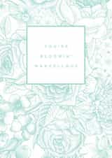 marvellous friend Love & Friendship Card 1390 created by Megan Claire