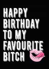 bitch birthday Birthday Card 8065 created by Filthy Sentiments