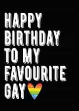 gay lgbt Birthday Card 8066 created by Filthy Sentiments