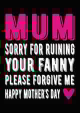 happy mothers Mothers Day Card 30443 created by Filthy Sentiments