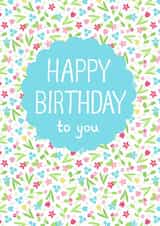 birthday flowers Birthday Card 6168 created by Hazel Fisher Creations