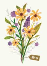 flower bouquet Mothers Day Card 1059 created by Bethany Christou