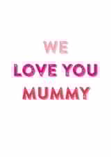 Female Adult Mothers Day Card 3518 created by Do You Punctuate?