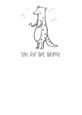 congratulations meerkat Congratulations Card 28050 created by Louise Wright