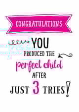 Perfect  child 3 tries card from daughter created by Afewhometruths