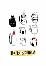 Cute Birthday Card - Cats - Happy Birthday created by Abbie Imagine