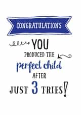 Perfect child card from third son created by Afewhometruths