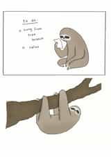 sweet cute Thinking of you Card 6543 created by Redback Cards