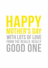 Funny yellow Mothers Day Card 8445 created by Doodlelove