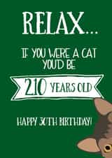 cat years 30th birthday card created by Afewhometruths
