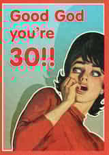 30th birthday Birthday Card 7868 created by kissmekwik