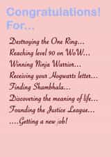 Congratulations Job Card 30346 created by mozz