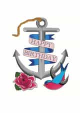birthday anchor Birthday Card 30907 created by Sailor Made