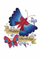 birthday butterfly Birthday Card 30913 created by Sailor Made