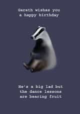 birthday badger Card 30919 created by Sailor Made