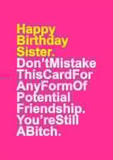 birthday sister Birthday Card 5682 created by Redrakoon