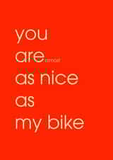 biker cyclist Anniversary Card 30964 created by Rudi & Co.