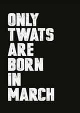 only born Birthday Card 8075 created by Filthy Sentiments